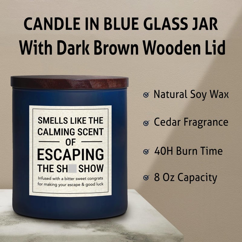 NewEleven Retirement Gifts  Farewell Gifts for Coworkers  Goodbye Gifts for Coworkers  New Beginnings Gifts for Women Men  Gifts for Coworkers Friends Work Bestie Boss Leader - 8 Oz Candle - Image 3